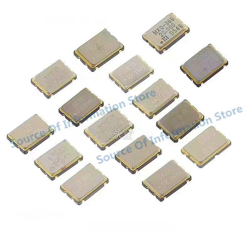 10Pcs, Crystal oscillator 7050 SMD 4pin 4m, 6MHz, 8m, 12M, 16M, 20m, 32.768MHz, 40m, 50MHz, sizes7*5mm