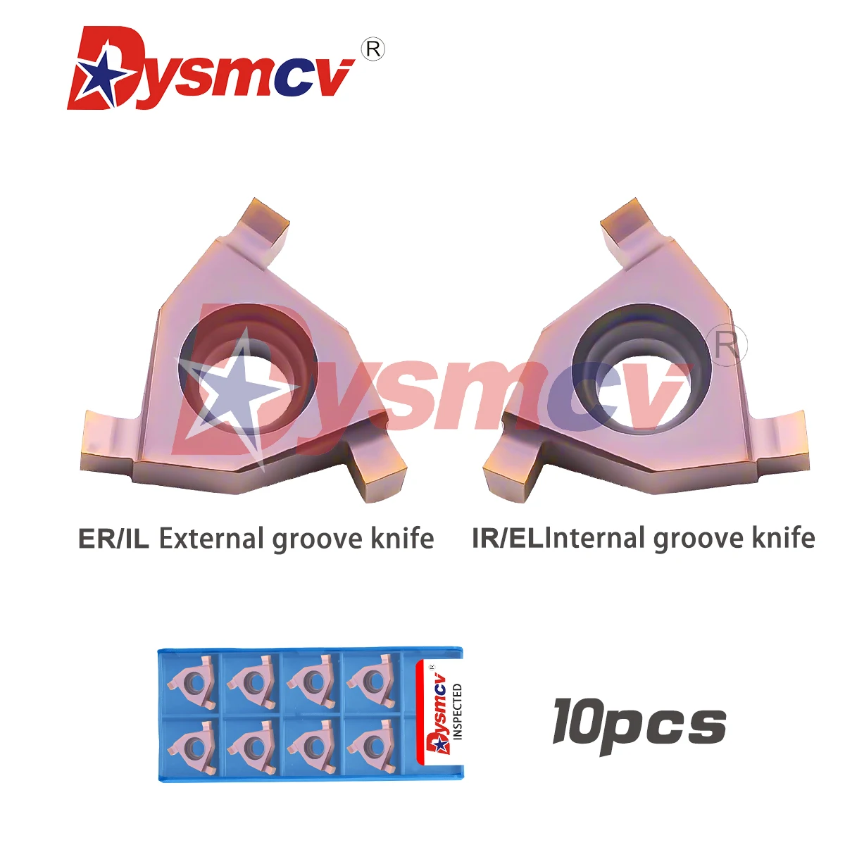 Lame per scanalatura di taglio esterna CNC Scheda Particelle di taglio con scanalatura a molla 16 IR/EL 1.0 LF6118 Inserti montati piatti in acciaio inossidabile