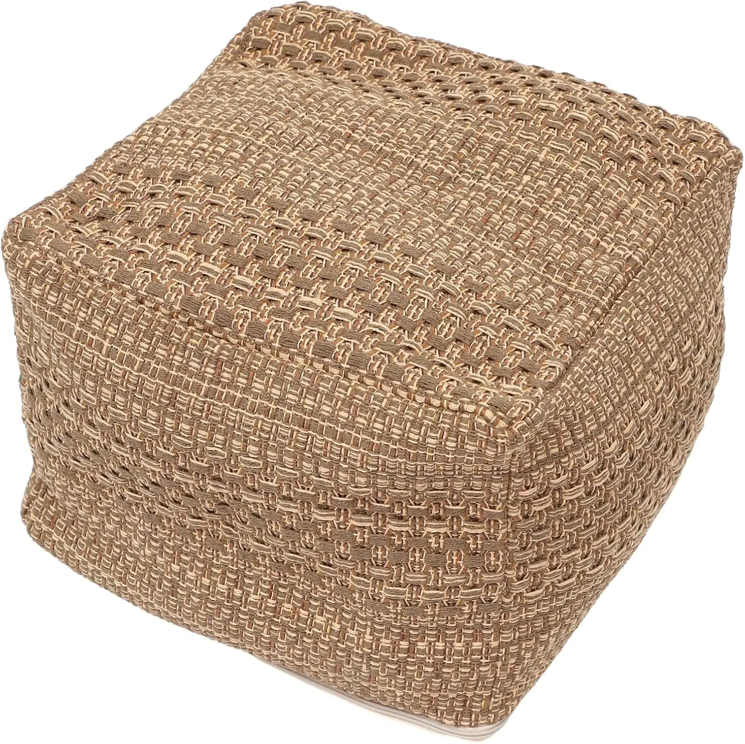 

Square Foot Stool Handmade Floor Pouf Ottoman, Storage Floor Cushion Footstool For Living Room Bedroom, Cotton Linen Cushion,