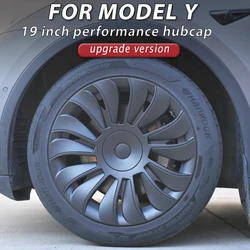 4PCS Hub Cap for Tesla19 Inch Model Y Accessories Wheel Parts Performance Full Rim Cover Hubcap for Gemini Wheel Cap 2018-2024