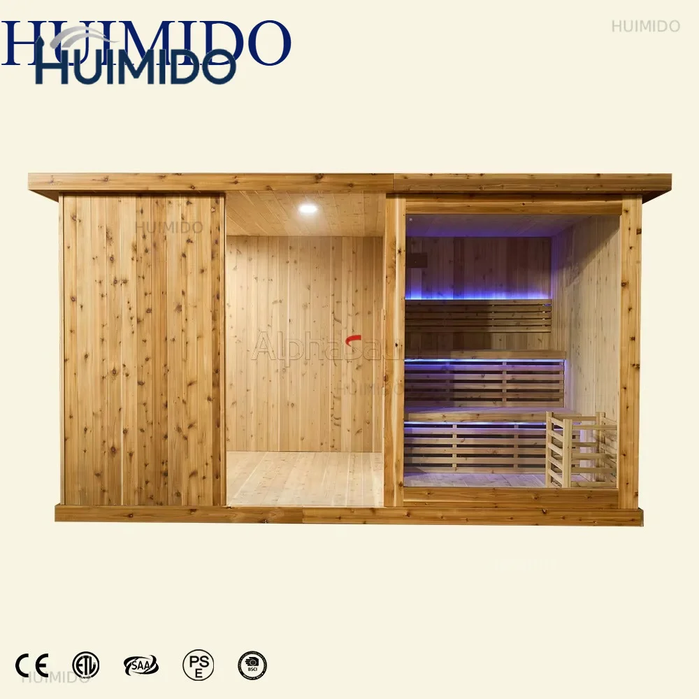 All-in-one ice bath and infrared sauna, indoor wooden sauna, outdoor traditional sauna, customizable materials