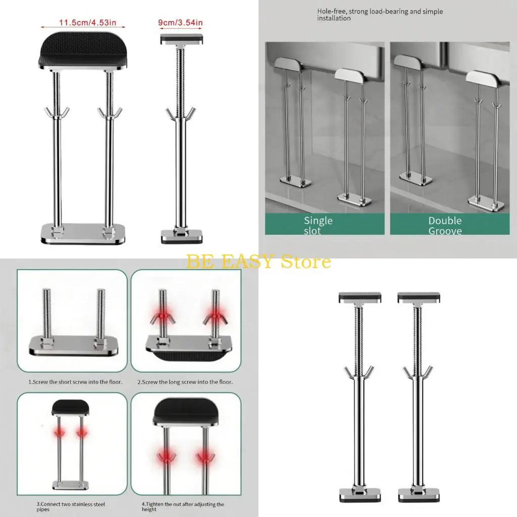 

E28F Modifiable Untarnished Under Sink Support Parenthesis For Kitchen Bathroom Basins Strong Rustproof Mounting Frame With