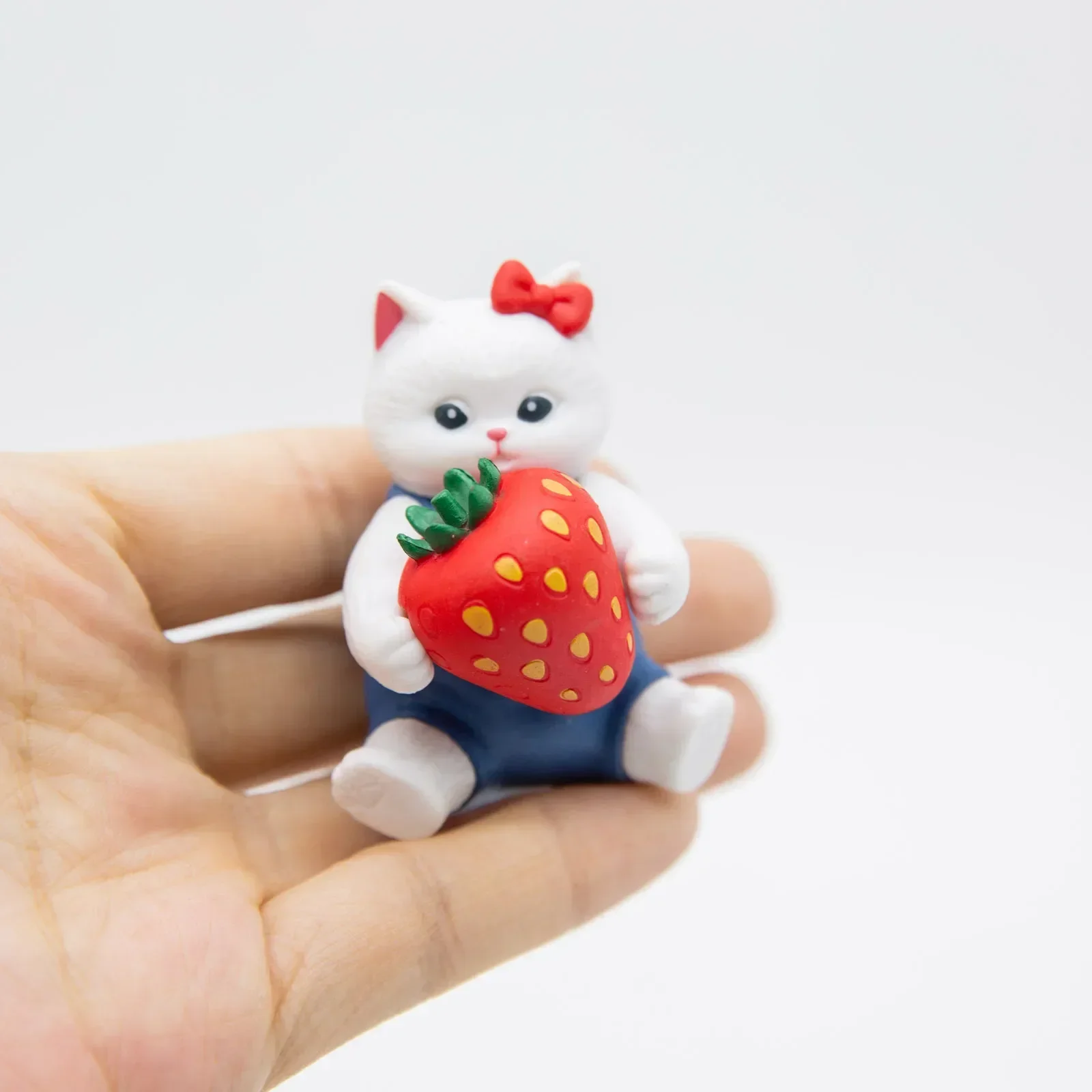 Mofusand Cats Pretend Sanrio Characters Fruit Series Figures Blind Box Hello Kitty Kuromi Melody Cute Toy Car Table Decoration