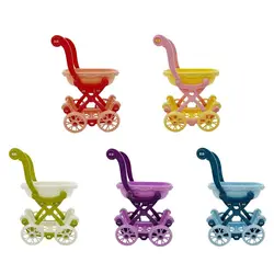 Simulated Furniture Small Cart Shopping Cart BJD6 Point Baby Shopping Cart Girl Toy Doll House Accessories