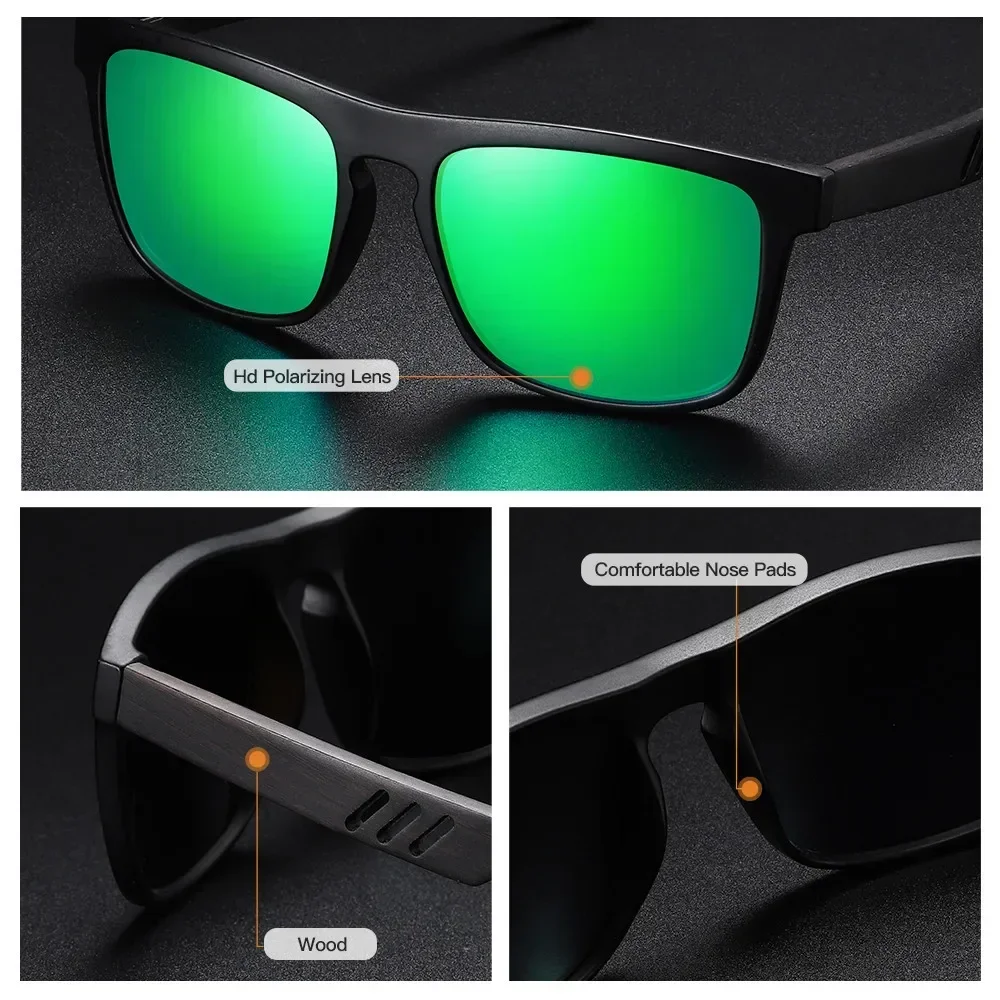 

XUKA Square Prescription Optics Glasses UV400 Riding Hyperopia Custo Optics Women Polarization SunglassesEyewear -0.50 to -10
