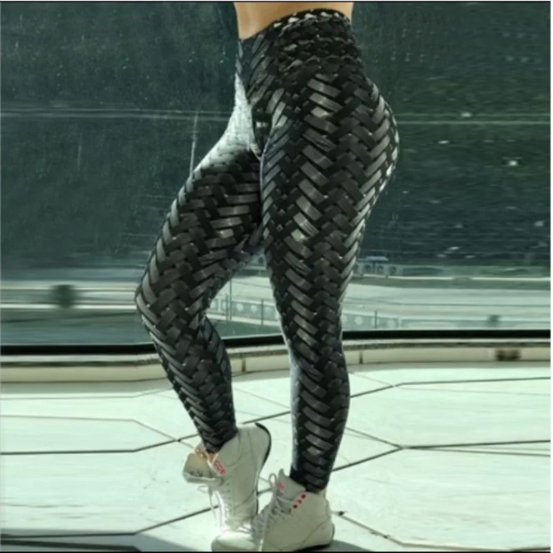 Women Sexy Leggings Women Fitness High Waist Pants Solid Push Up Leggings 2023 New Female Workout Breathable Skinny Leggings