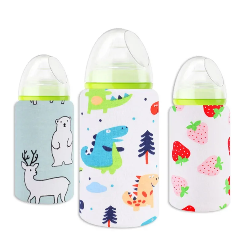 USB Milch Wasser Flasche Wärmer Reise Kinderwagen Isolierte Baby Still Flasche Heizung Neugeborenen Tragbare Flasche Fütterung Wärmer