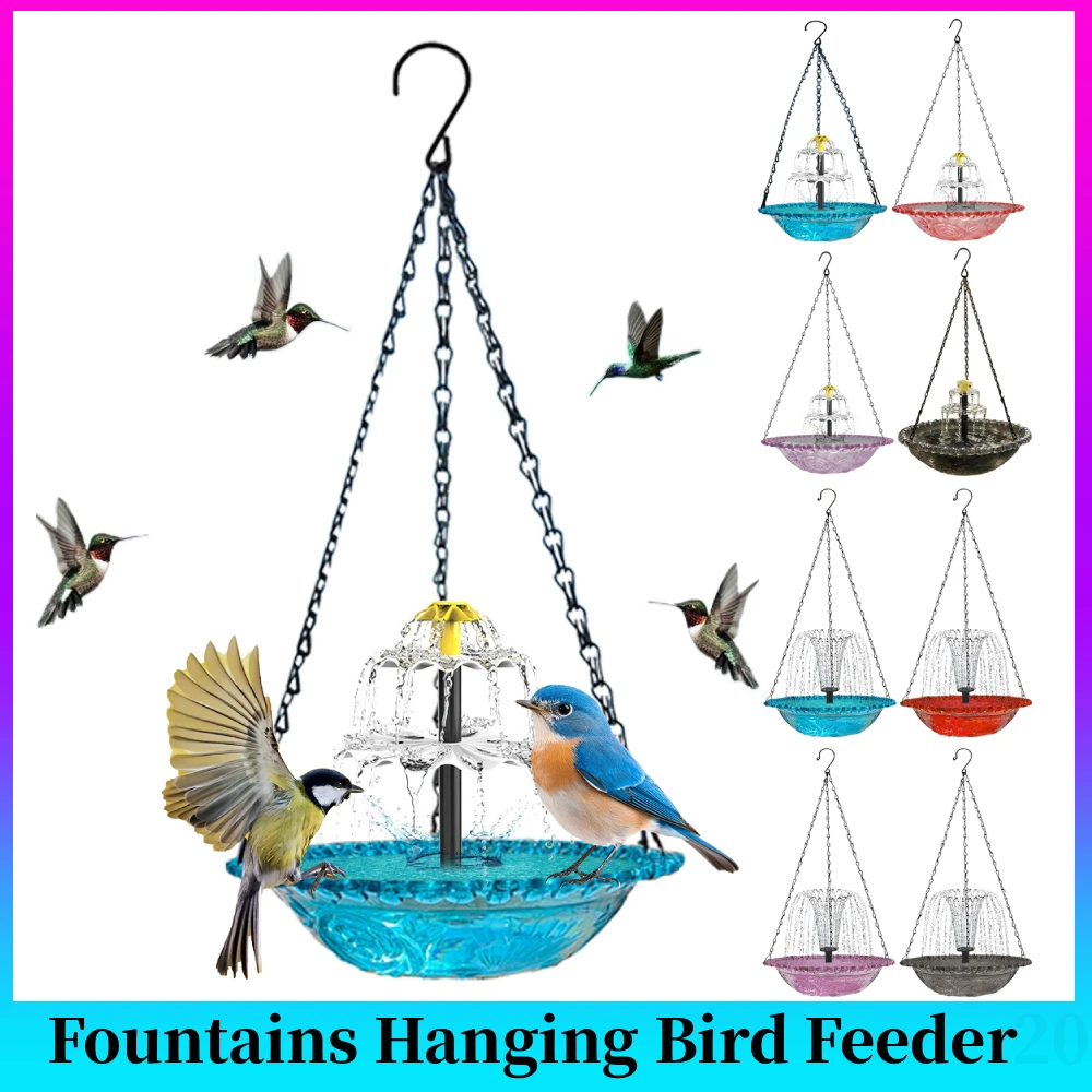 

New Bird Flower Shaped Hanging Bird Feeder Birdbath For Garden Yard Farm Supplies Hummingbird Feeder Supplies Birdbath Bird Bath