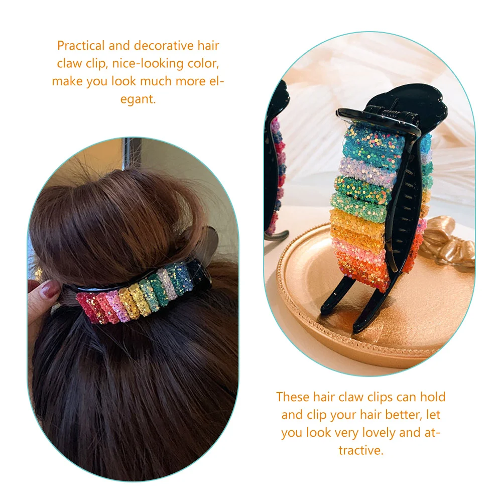 

3 Pcs Hair Accessories for Girls Clip Decoration Beautiful Clips Claw Large Women
