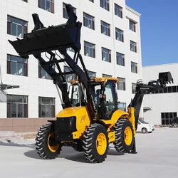 Agricultural Machinery Equipment Excavator Backhoe Loader Articulated Construction Wheeled Front End Loader Wholesale Customized