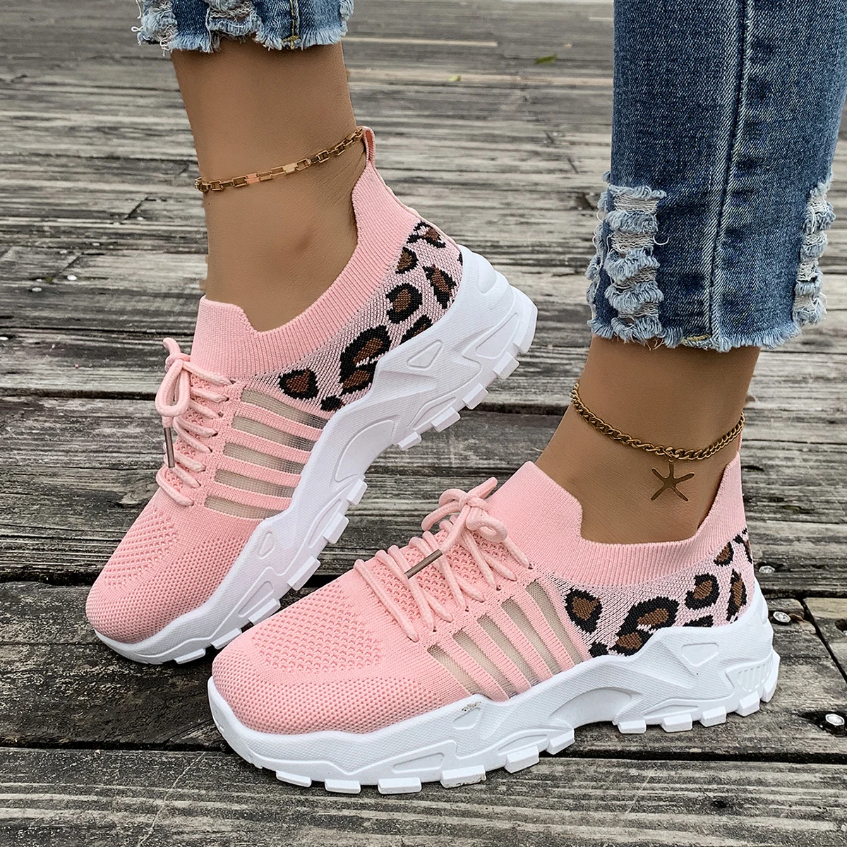 

Women Casual Sneakers High-quality Breathable Sports Shoes Women Thick Soled Ankle Boots 2025 New Comfortable Sneakers Women