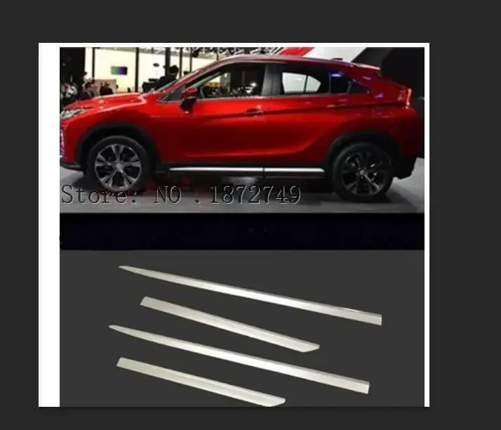 

Для Mitsubishi ECLIPSE CROSS 2018 2019, хромированная боковая дверная линия из АБС-пластика, декоративная отделка кузова, акцентная молдинговая крышка, ободок, Стайлинг Protecto