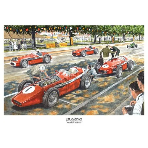The Olympians 1956 Grand Prix Tin Sign 50x35cm - Made in Australia --Tin Sign