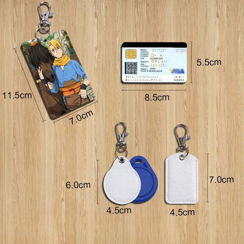 Male character Yuru Daemons of the Shadow Cartoon Singer Anime Card Keychain Fashion Pendant Bag ID Door Card Holder Bus Card