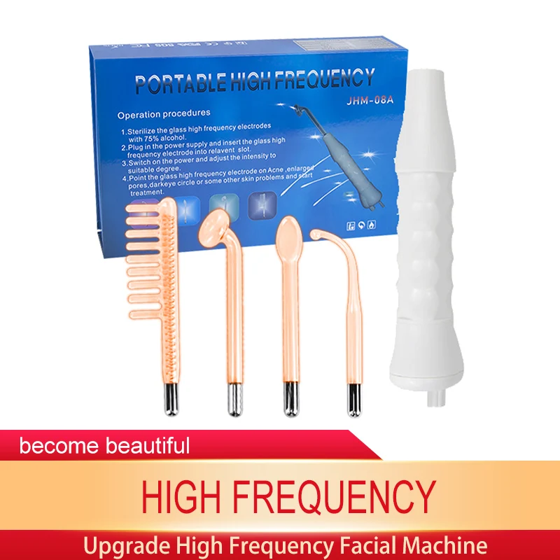 Hoge Frequentie Facial Neon Argon Paddestoel Elektrode Mondstuk Bevestiging Blauwe Buizen Gezicht Massager Licht Gezicht Huidverzorging Apparaat