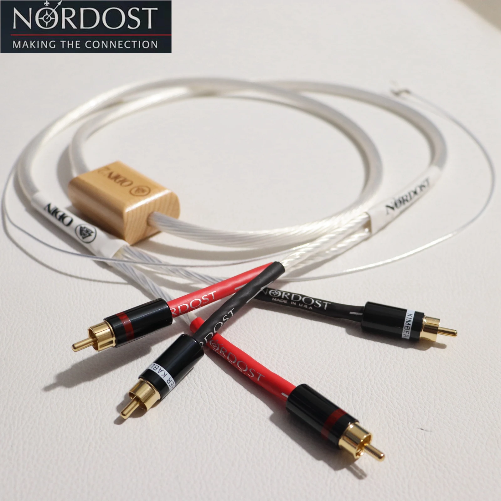 

Original Nordost Odin Silver Plated phono RCA line vinyl LP tonearm hifi noise rca record audio cable phonograph ground wire