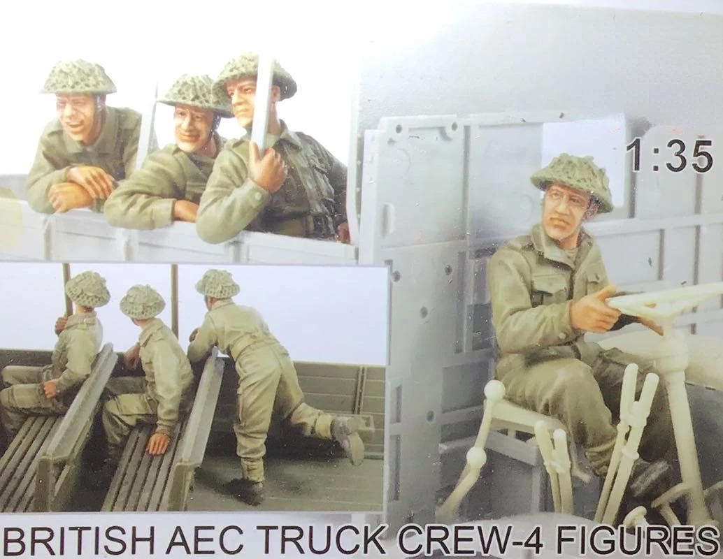 

1/35 Scale Resin Figure Model Kit modeling British Infantry 4-Person Diorama Statue Unassembled and Unpainted Toys 2059