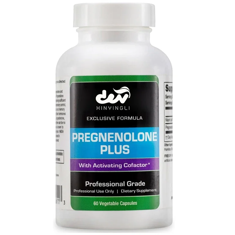 Women optimize pregnenolone supplements to support energy, promote mitochondrial function, and contain nicotinamide -60 capsules