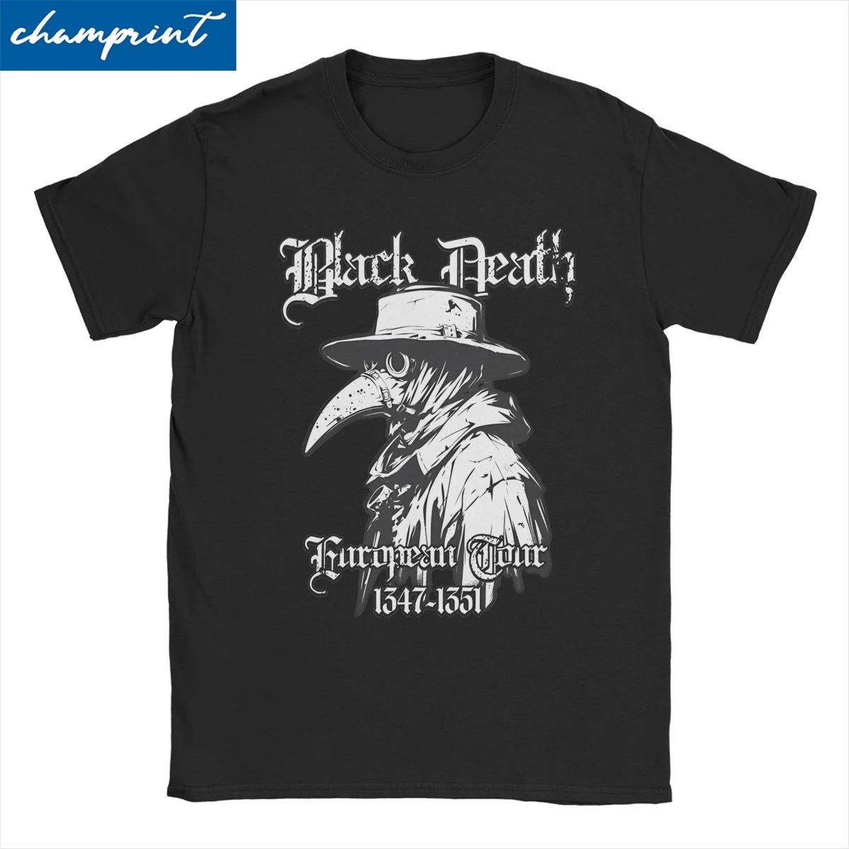 Men Women T-Shirts European Tour Black Death Fashion Pure Cotton Tee Shirt Short Sleeve T Shirts Round Neck Clothes Gift Idea