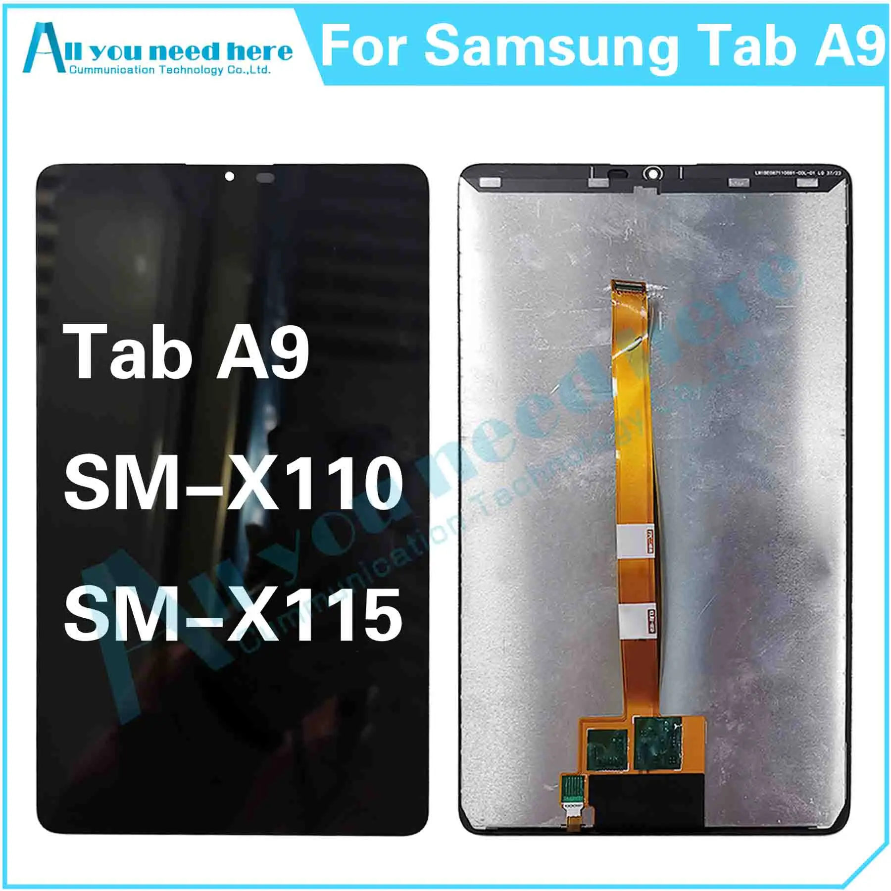 

100% Test For Samsung Galaxy Tab A9 SM-X110 SM-X115 X110 X115 LCD Display Touch Screen Digitizer Assembly Repair Replacement