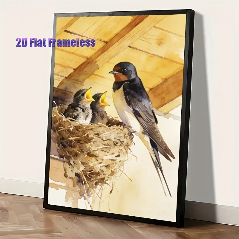 [Professional Art Use] 2D Flat, 1 Set Adult Digital Oil Painting Kit, 