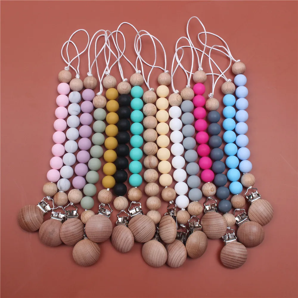 

Новая детская цепочка для соски, зажимы с разноцветными бусинами, прорезыватель, мягкая силиконовая цепочка для прорезывания зубов для ухода за ребенком, пустышка, жевательные игрушки, подарки для душа