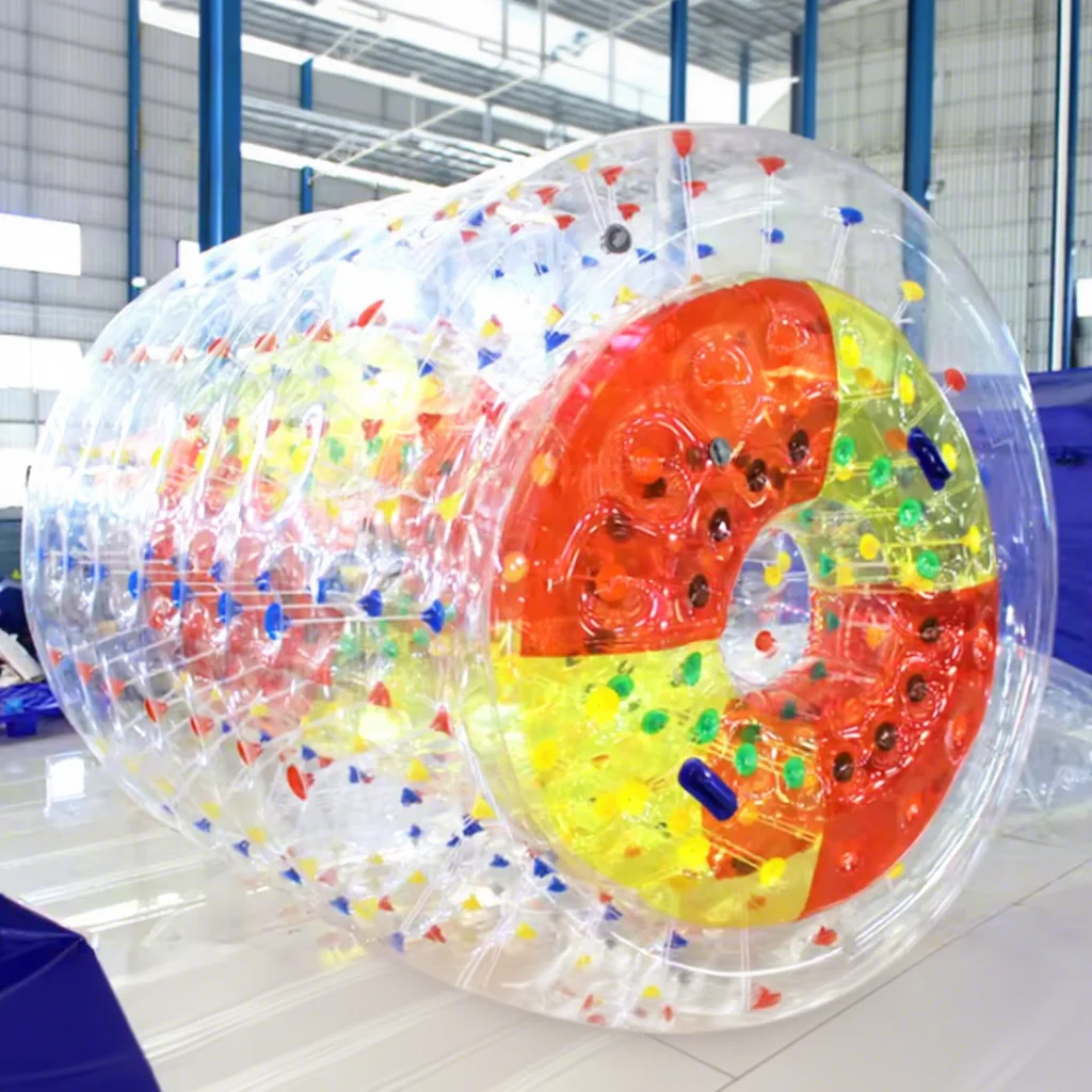 Inflatable Water Roller Ball, PVC Floating Zorb Ball, 1.5m Diameter Bubble Roller Toy, Summer Water Fun Game
