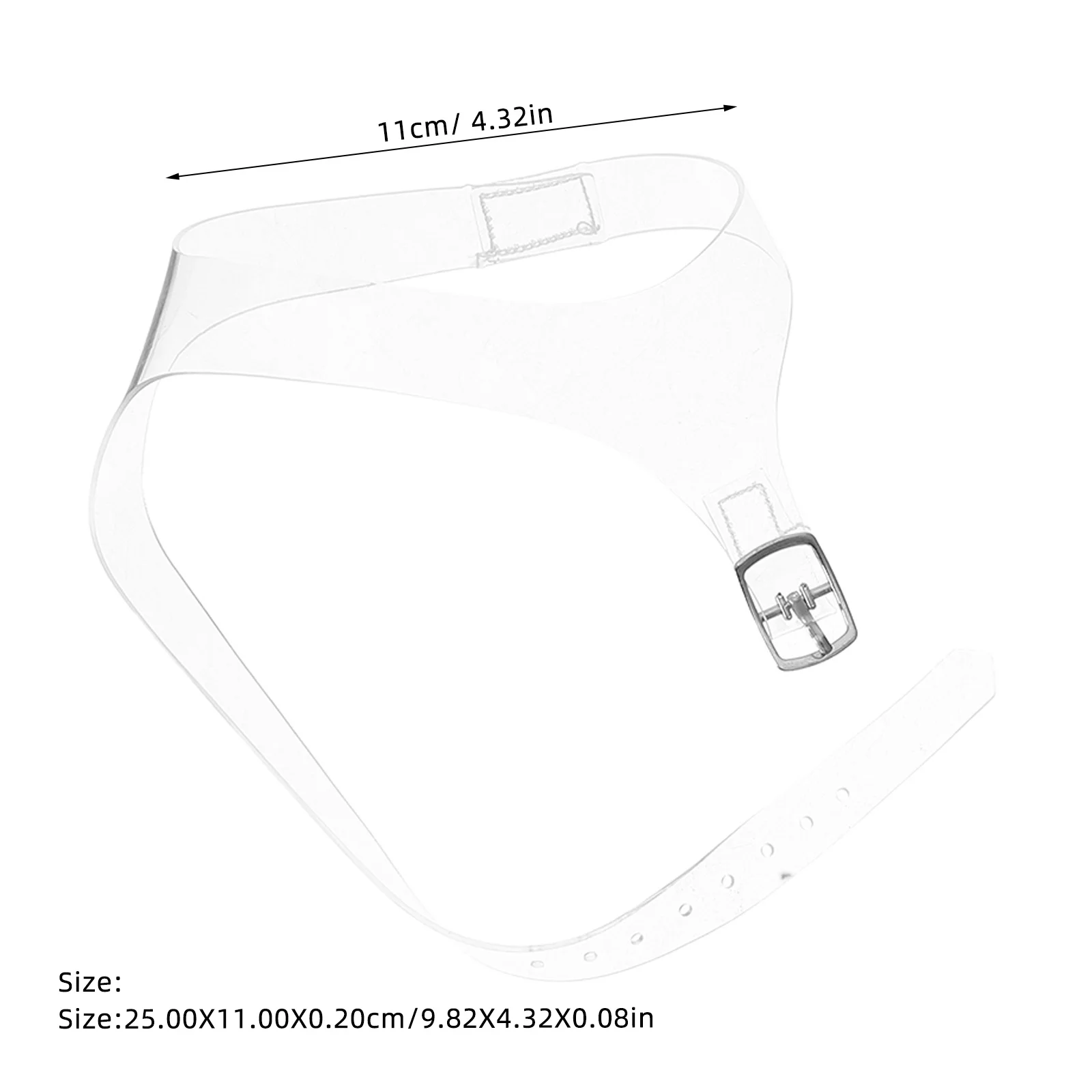 2 أزواج شفافة غير مرئية أحزمة أحذية عالية الكعب قابل للتعديل مكافحة فضفاض أحزمة الكاحل واضح رباط الحذاء استبدال للياقة آمنة #5