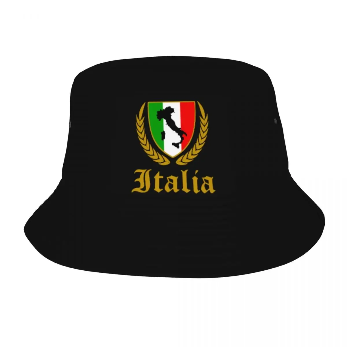 Woman Bucket Hats Italia Italy Italian Flag Spring Headwear Foldable Outdoor Fisherman Hat Map Bob Hat Dropshipping