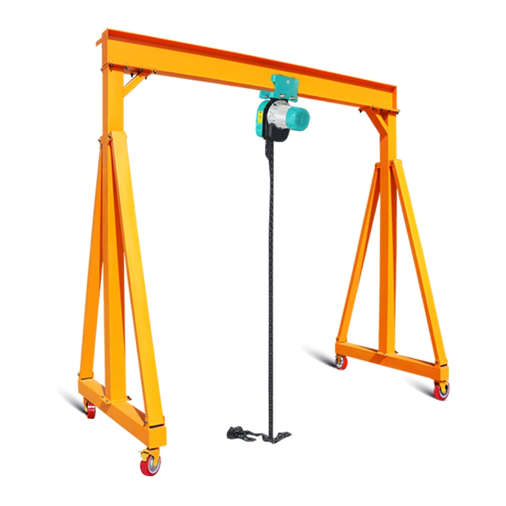 Mini grue à portique Portable, équipement de levage de roues mobiles de 0.3 à 0 tonnes