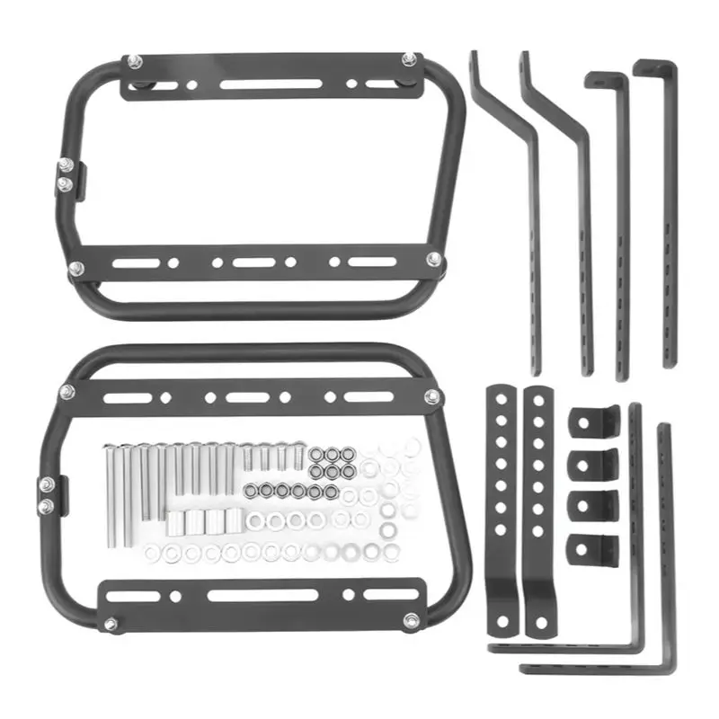 Snel afneembare zijkofferbeugel voor motorfietsen - Universele bagagerekdrager van aluminiumlegering voor Yamaha Honda Suzuki Kawasaki - afbeelding 2