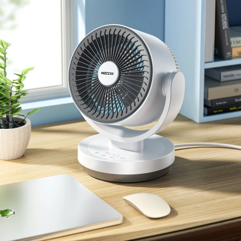 

New Quiet Portable Air Circulator Fan Table Floor Oscillating Desktop Small Large Airflow Silent Fresh Air for Living Room