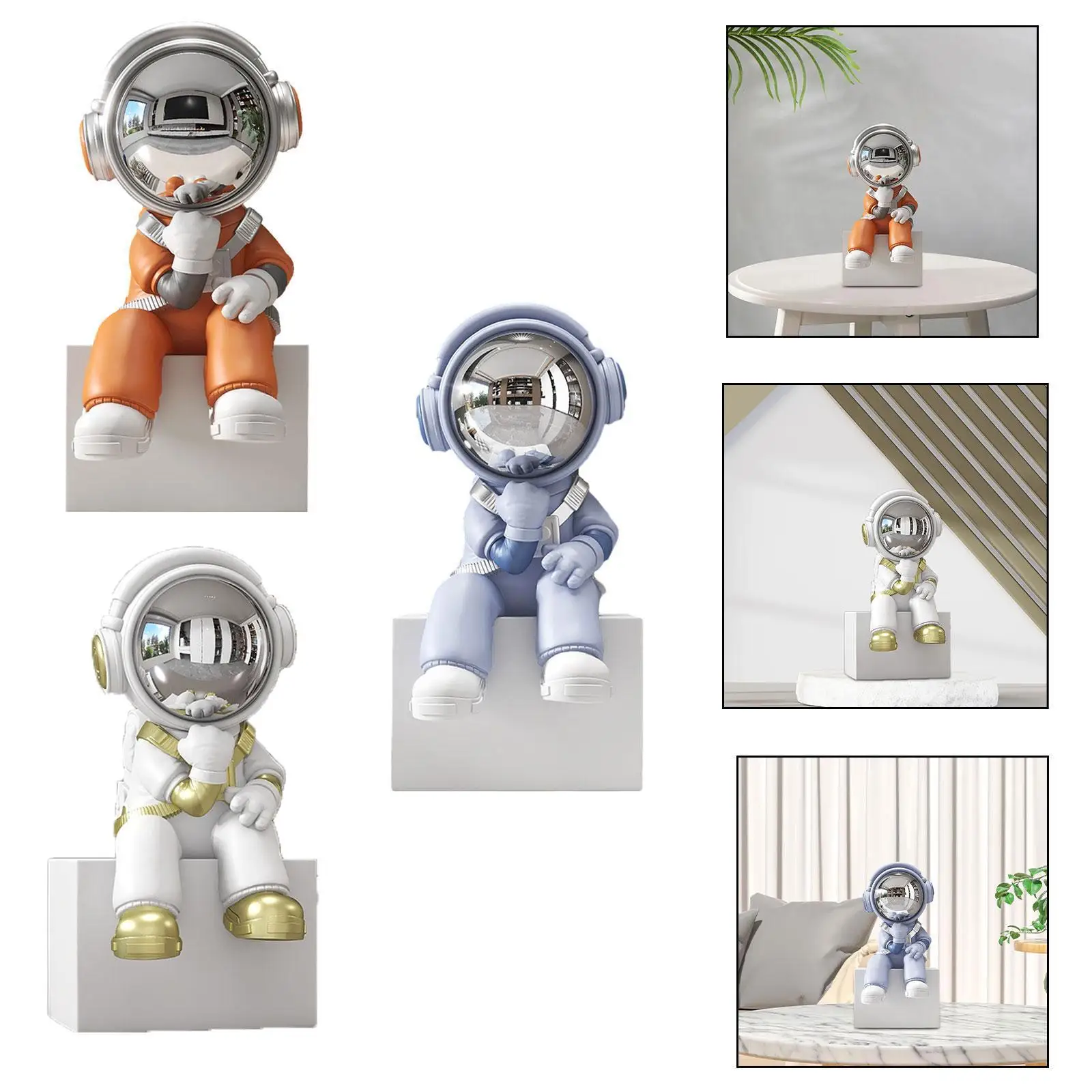Astronaut Standbeeld Creatief Desktop Decor voor Woonkamertafel
