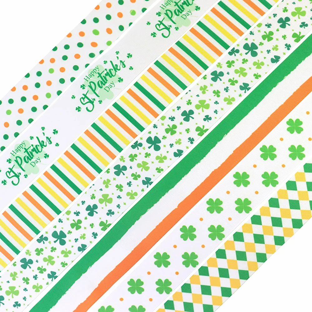 

1-1/2'' 38mm Saint Patrick Printed Grosgrain Ribbon St. Patrick's Party Decoration Supplies DIY Hair Bows Handmade Materials