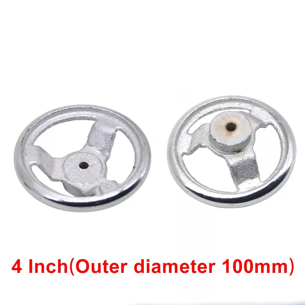 1pc 3/4/5/6/8/10/12inch Handwheel 3-spoke Machinery Hand Wheels Round Rim Inner Corrugated Handwheel For CNC Lathes Machine Tool