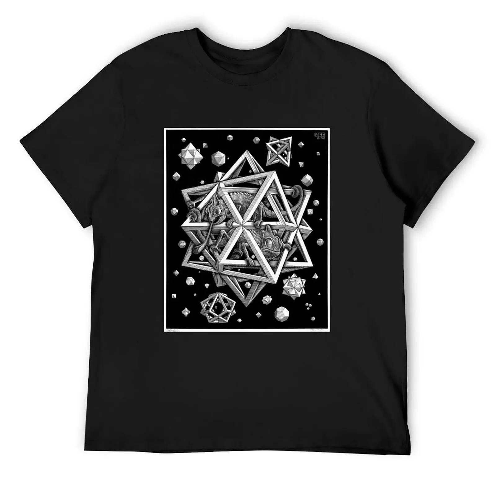 M.C. Escher - Stars T-Shirt custom shirt summer tops man t shirt anime figures plain black t shirts men