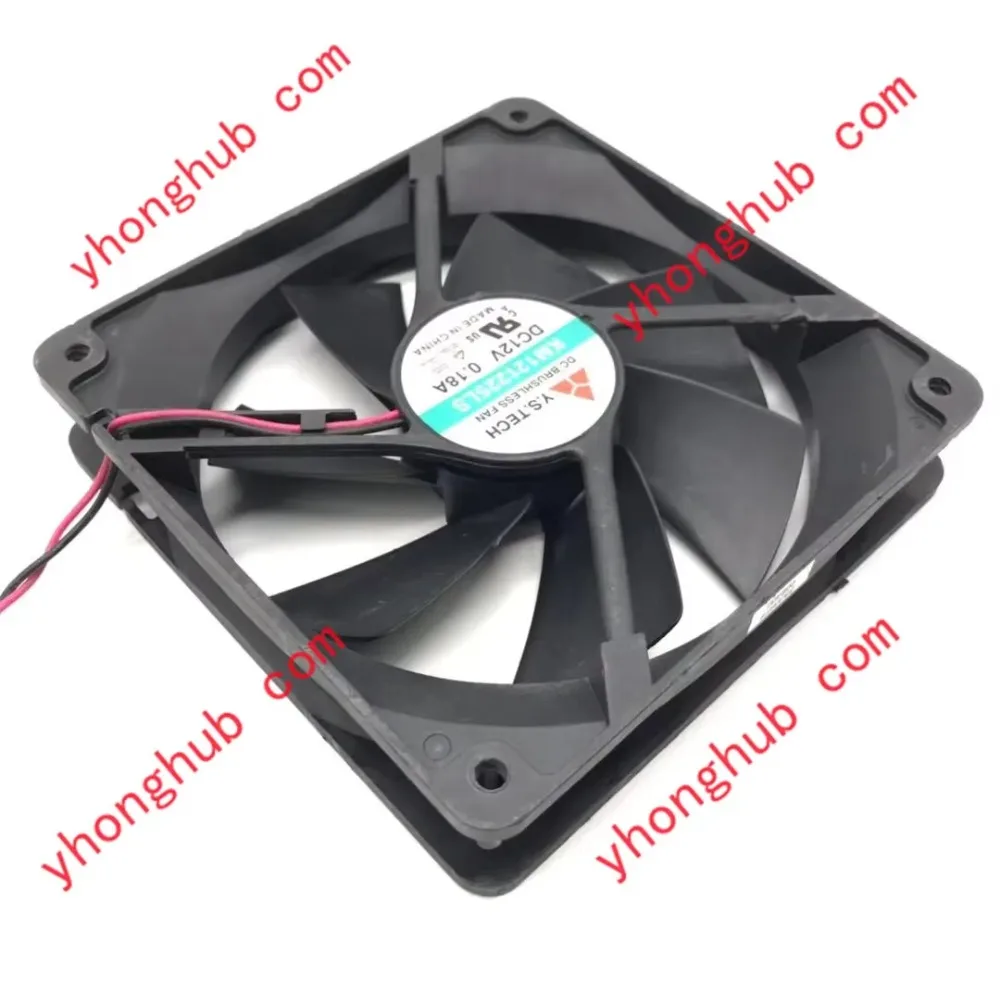 

Y.S TECH KM121225LS DC 12V 0.18A 2-Wire 120x120x25mm Cooling Fan