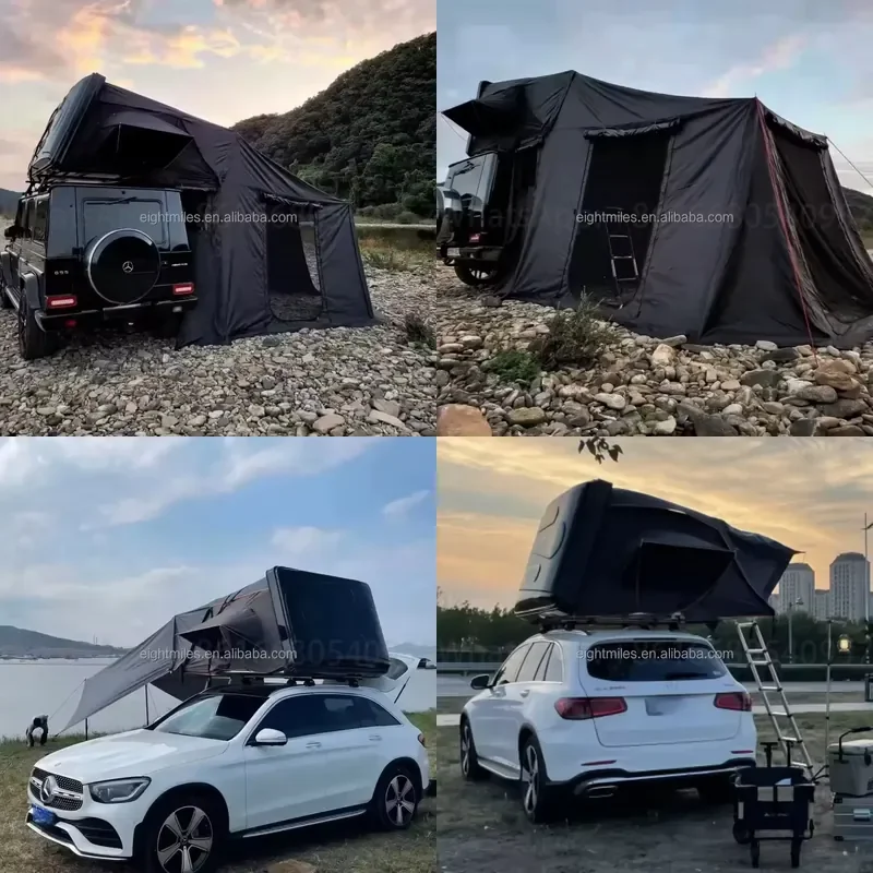 Wholesale Price Off Road Car Pick up 4x4 Outdoor Camping Abs Roof Top Tent for Car Hard Shell 4 Person Rooftop Tent With