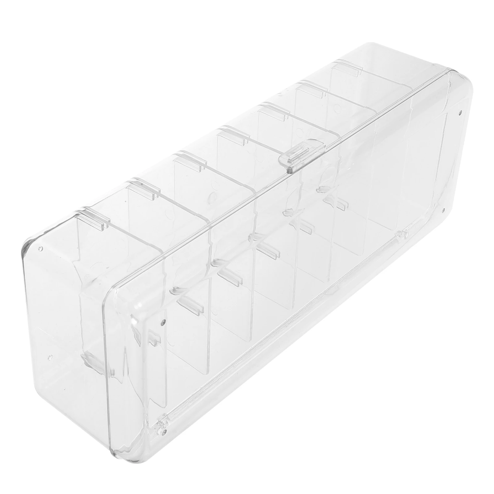 

Cord Storage Box ABS Partition Cord Organizer Desktop Cable Holder Box with Lid Transparent Design Cable Boxes