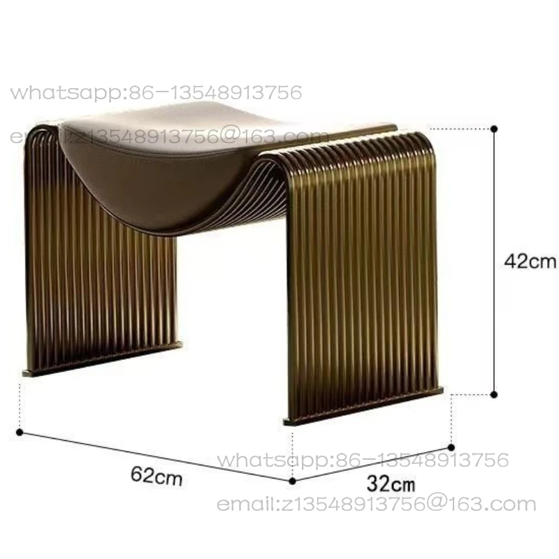 

Household shoe changing stool luxury makeup stool modern comfortable furniture chair