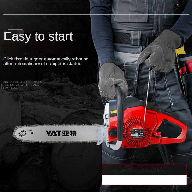 

Discount boutique Four-stroke gasoline saw chainsaw high-power chainsaw logging saw household handheld tree-cutting maNEW