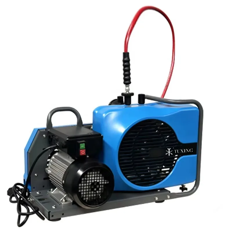 High Pressure Three-stage Electric Auto Stop 100L/min 300bar 4500psi Underwater Snorkeling Scuba Diving Air Compressor