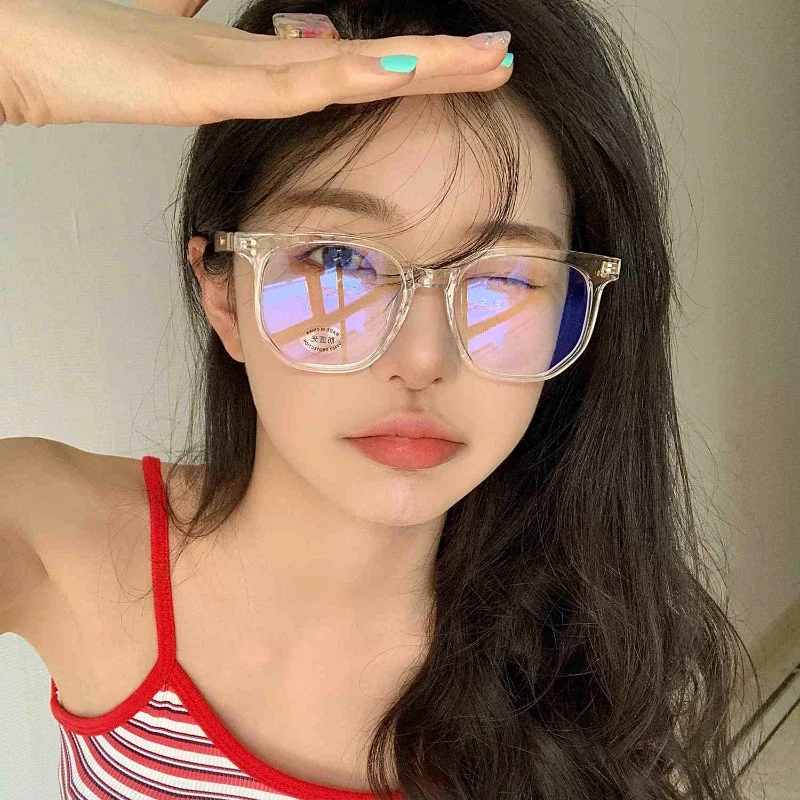 Vinage مكافحة نظارات الضوء الأزرق الرجال الكمبيوتر النساء النظارات موضة البصرية إطار عادي نظارات شفافة حجب النظارات