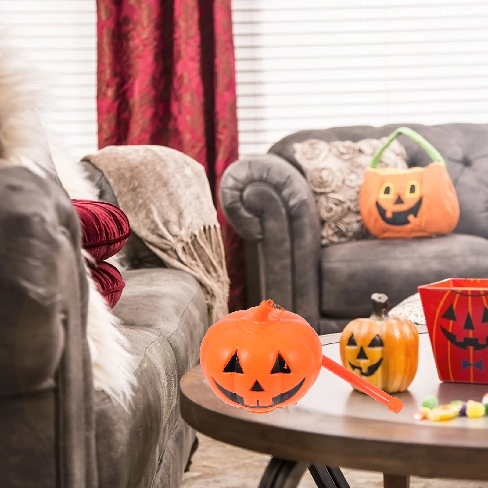 

Pumpkin Light Music Lamp USB ange Plastic Child Lights Halloween Decor Party Home Office Coffeeshop Ghost Festival Energy Saving