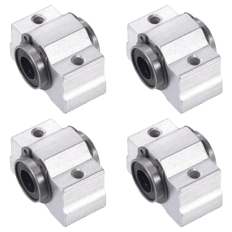 4szt SC10VUU SC10V SCV10UU SCV8 SCV16 SCV12 Łożysko liniowe Blok poduszki DIY Do 10mm Liniowe zespoły łożysk ślizgowych Części routera CNC