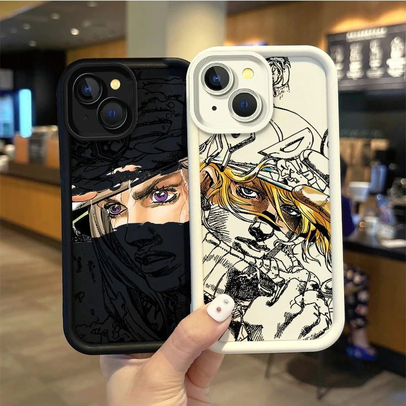 Gyro Zeppeli Jojo Steel Ball Run Phone Case For iPhone 16 Pro Max Case 15 14 13 12 11 Pro XR X XS Max 8 7 Dustproof Bumper Cover