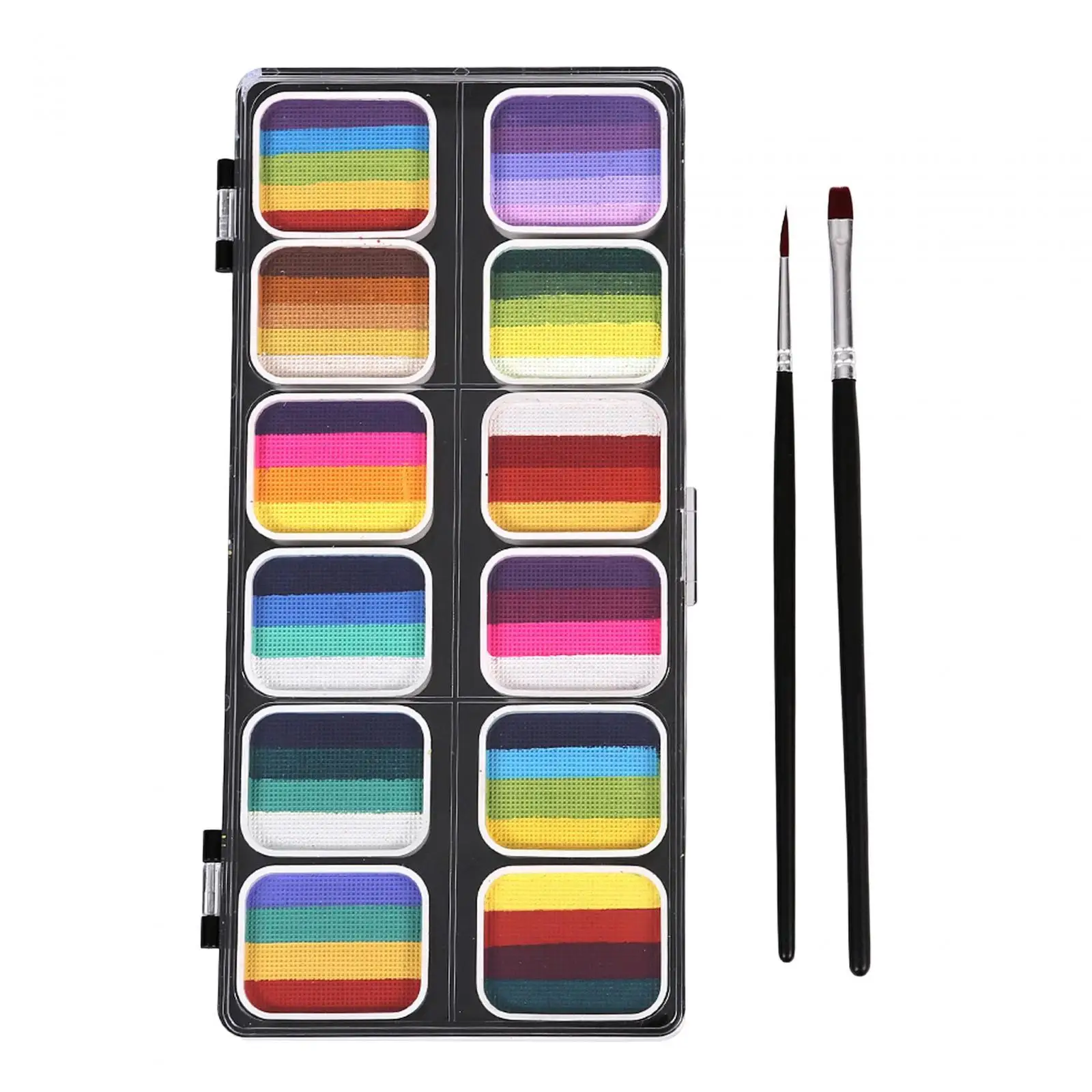 Kit trucco tavolozza pittura viso professionale con 12 colori a base d'acqua Set pittura viso lavabile