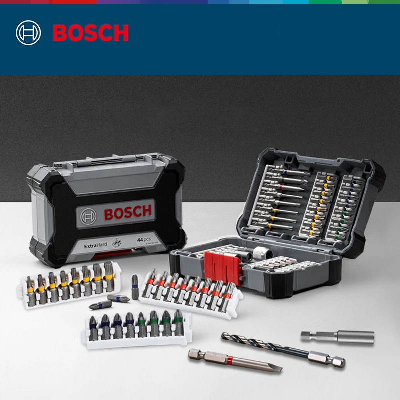 ボッシュ-フレキシブル収納ボックス-電動ドライバー-レインボービットセット-金属製ドリルビット＆ソケット付き-‌