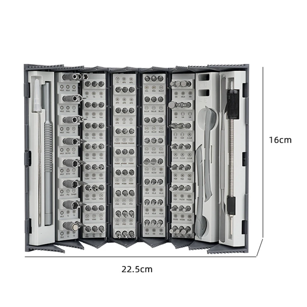 128-In-1 Precision Screwdriver Set Multi-Function Manual Screw Batch Book Type Set For Home Maintenance And Dismantling Tools