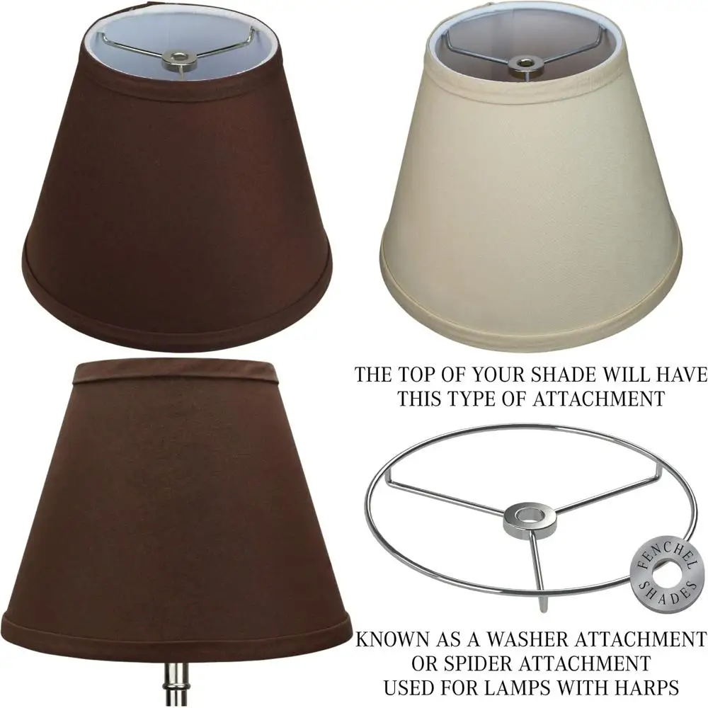 

Регулируемый абажур, 5 верхних x 9, нижний диаметр, 7, наклонная высота, крепление для шайбы, подходит для различных ламп